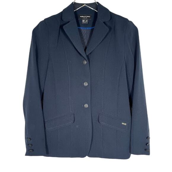 Ariat Pro Series Girl's Heritage Show Coat Jacket 14 Navy Blue Equestrian